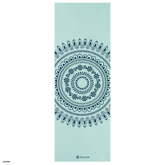 5MM Mint Green Mandala Printed Yoga Mat 